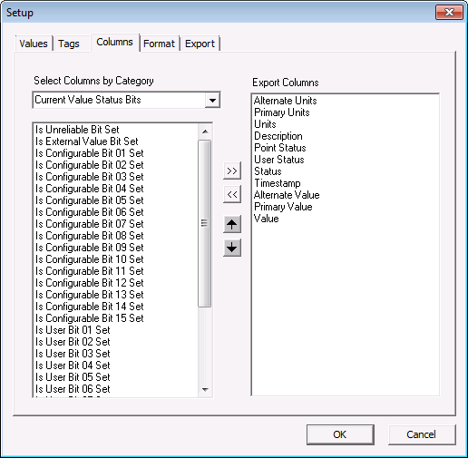 Columns page